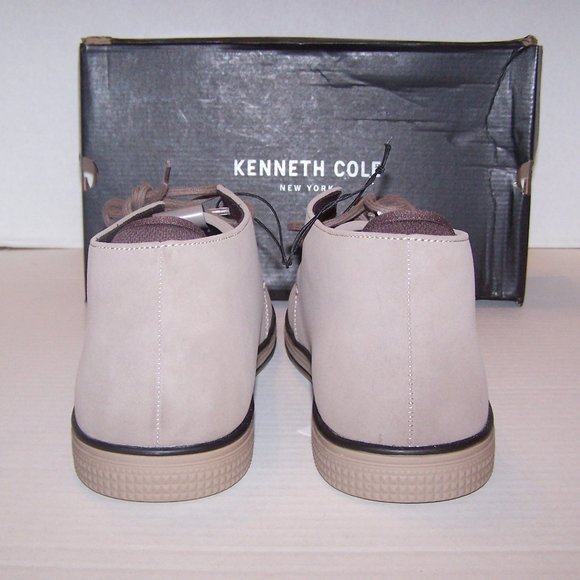 NEW MEN'S KENNETH COLE SHORE BROWN CASUAL FAUX SUEDE SHOES. - Picture 6 of 9